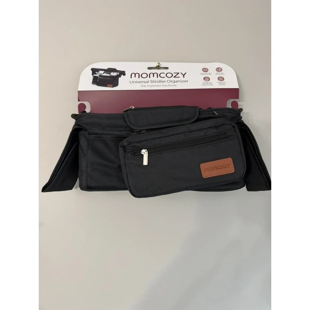 Momcozy Universal Stroller Organizer Unisex OS Black Travel Bag NWT